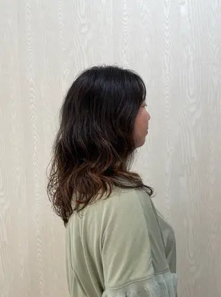 セミロング 甲田 和生のヘアスタイル