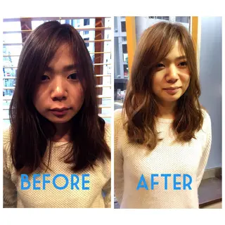 セミロング 苅田 茂樹のヘアスタイル