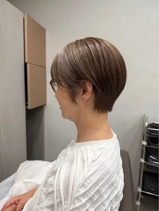 ショート カラー ショートカット特化/ 丸みショートのヘアスタイル