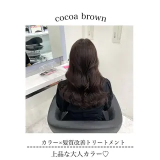 セミロング カラー ヘアアレンジ Ella所属・nana【艶髪】/ レイヤー/縮毛矯正のヘアスタイル