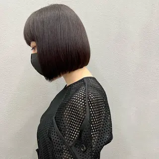 ショート カラー 🌱小顔魅せカット 透明感カラー/泉綺のヘアスタイル