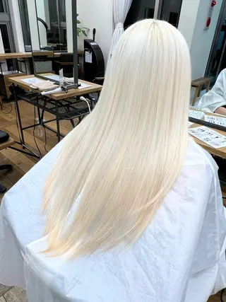 ロング カラー belle 表参道 terrace所属・抜きっぱなしブロンド /ハイトーン/カナタのヘアスタイル