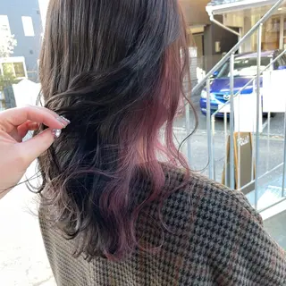 ロング カラー 中山 まどかのヘアスタイル