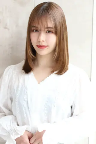 ミディアム 🌙縮毛矯正/艶髪/ Ryoka🌙のヘアスタイル