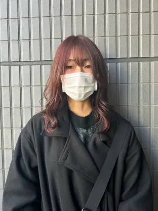 セミロング カラー 横浜カラー/パーマ/ SAKI💫のヘアスタイル