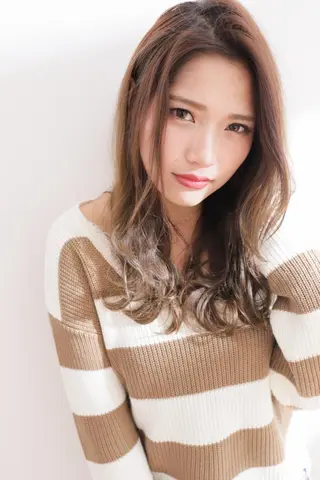 ロング 荻原 康成のヘアスタイル