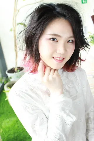 ミディアム カラー 韓国風レイヤーカット 🇰🇷❕モカのヘアスタイル