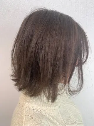 ミディアム カラー 小顔カット得意🌟 岩渕麻由のヘアスタイル