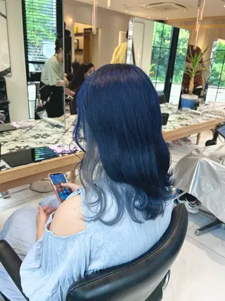 ロング カラー レイヤー小顔ショート 吉田ジョウのヘアスタイル