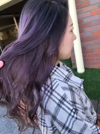 ロング カラー レイヤーカット匠 イソザキノリユキのヘアスタイル