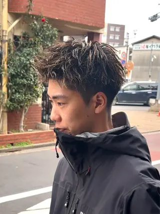 ショート パーマ メンズ 楽で簡単に決まる メンズヘア💥曽我尾のヘアスタイル