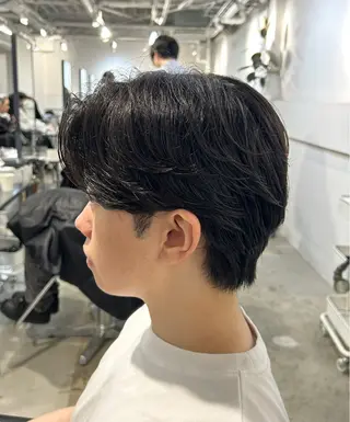 パーマ メンズ 💈毛流れ センターパート💈のヘアスタイル