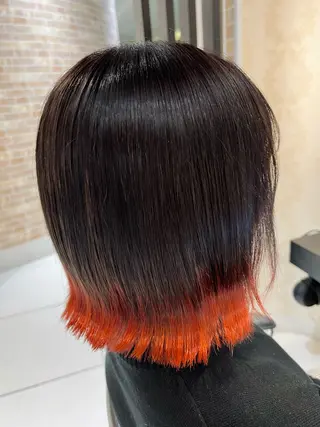 ミディアム カラー ボブ/ハイトーン髪質 改善/越谷✨クラモチのヘアスタイル