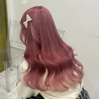 ミディアム カラー 🎀🧁ダメージレス 艶髪カラー🧁🎀のヘアスタイル