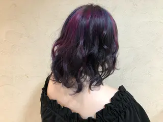 ミディアム カラー ヘアアレンジ Sia.   大阪梅田茶屋町店所属・まつパ/まつエク Sia.茶屋町店のマツエク・マツパデザイン