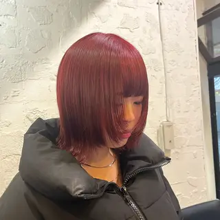 ミディアム カラー GO TODAY SHAiRE SALON 原宿本店所属・ボブ/レイヤー/ ハッシュカット/河内のヘアスタイル