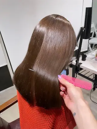セミロング 艶髪カラー✨ misaki .のヘアスタイル