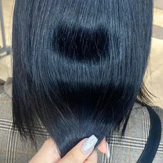 ミディアム カラー 酸性ストレート・ メンズ 三原 楊子のヘアスタイル