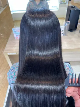 ロング カラー パーマ 間水 和樹のヘアスタイル