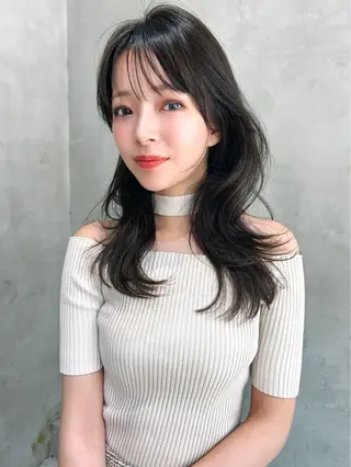 セミロング カラー Kanon ⟡.·*.のヘアスタイル