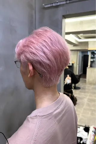 ショート メンズ ハイトーン/ホワイト カラー/Shinyaのヘアスタイル