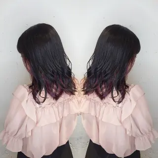 ミディアム カラー E Komo hair所属・Wow❕E Komo hair 永井一輝のヘアスタイル