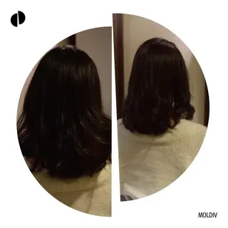 ミディアム カラー ✨縮毛矯正✨髪質改善 ナカシマ ユミのヘアスタイル