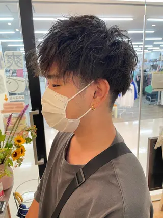 ショート パーマ 髪質改善/ブリーチ 田代 龍我のヘアスタイル