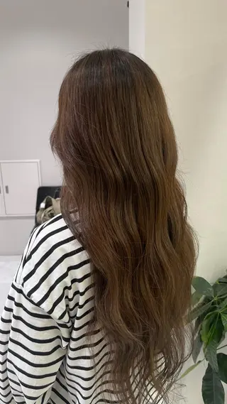 ロング カラー 髪質改善/レイヤー 兼折楓馬のヘアスタイル