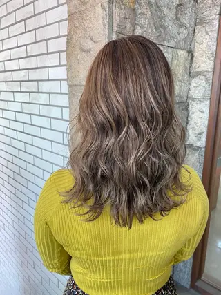 セミロング カラー 萩原 凌✄のヘアスタイル