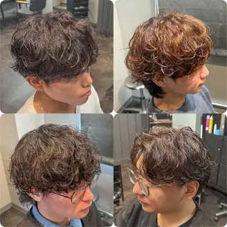 ショート カラー パーマ メンズ 🎧【パーマ師】 SOUMA🎧のヘアスタイル