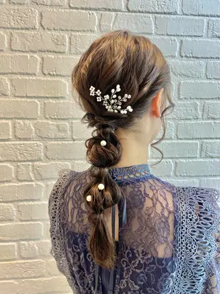 ヘアアレンジ カラーお任せ下さい✨ 𝙼𝙰𝙽𝙰🧸のヘアスタイル