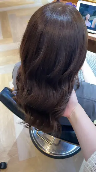 ロング カラー lift by mag所属・ユナ ナチュラル／透明感のヘアスタイル