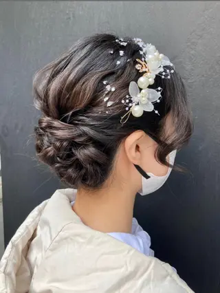 ミディアム カラー パーマ ヘアアレンジ メンズ キッズ grand story/colulu渋谷2号店所属・【店長】miura 🤍coluluのヘアスタイル