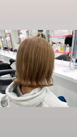 カラー 似合わせ💗透け感 💗うる艶カラー💗のヘアスタイル
