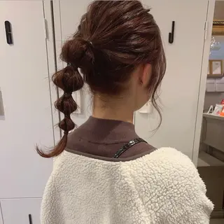 ミディアム カラー ヘアアレンジ ayano /トレンドヘアのヘアスタイル