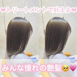セミロング 川井麻由🎀アイドル 量産🎀ピンクカラーのヘアスタイル