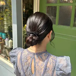 セミロング ヘアアレンジ BRITS 渡辺 菜々子のヘアスタイル