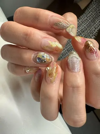 ロング カラー ヘアアレンジ キッズ ネイル マツエク・マツパ アイブロウ 福田 加奈のネイルデザイン