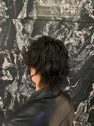 パーマ メンズ 赤羽今日子/レイヤー /盛れる顔まわりのヘアスタイル