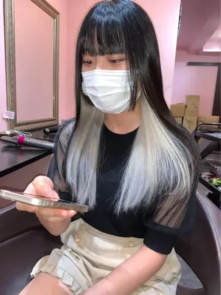 ロング カラー Selene hair 難波店のヘアスタイル