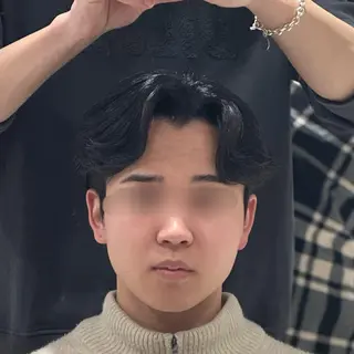 メンズ 曲がる縮毛/カルマパ ーマ/池袋/横村大全のヘアスタイル