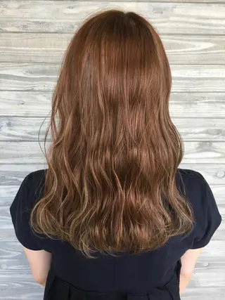 セミロング カラー ヘアアレンジ la fith所属・rico_by ヘアとアイブロウのヘアスタイル