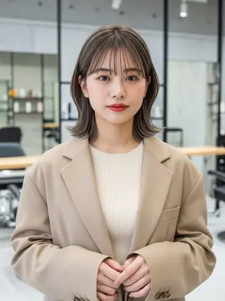 ショート 似合わせボブ✖️ 韓国レイヤー✨小関のヘアスタイル