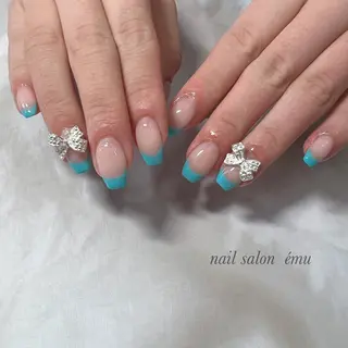 セミロング ネイル nail salon émuのネイルデザイン