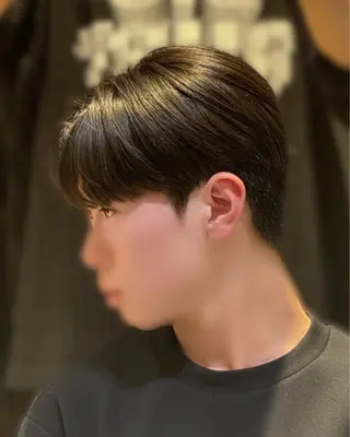 ショート パーマ メンズ KIM 🇰🇷 カルマ／ダウンパーマのヘアスタイル
