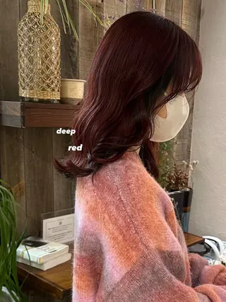 ミディアム カラー 暖色カラー/レイヤー 🌙 オノユリカのヘアスタイル