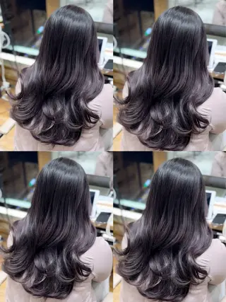 ロング カラー 新宿/レイヤー 顔周りカット溝手優太のヘアスタイル