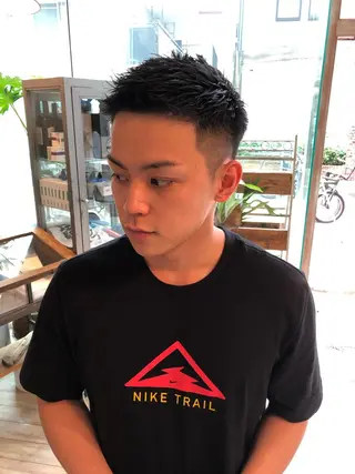 ショート カラー メンズ BRUNTJET所属・MAEDA MADOKAのヘアスタイル