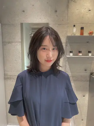 ミディアム カラー 艶髪推し🌿🫧 yukakoのヘアスタイル